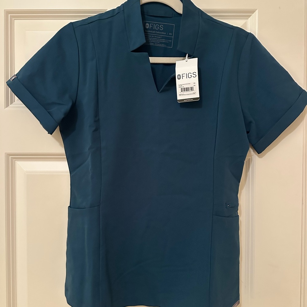 Figs scrubs Women's Teal Anala top